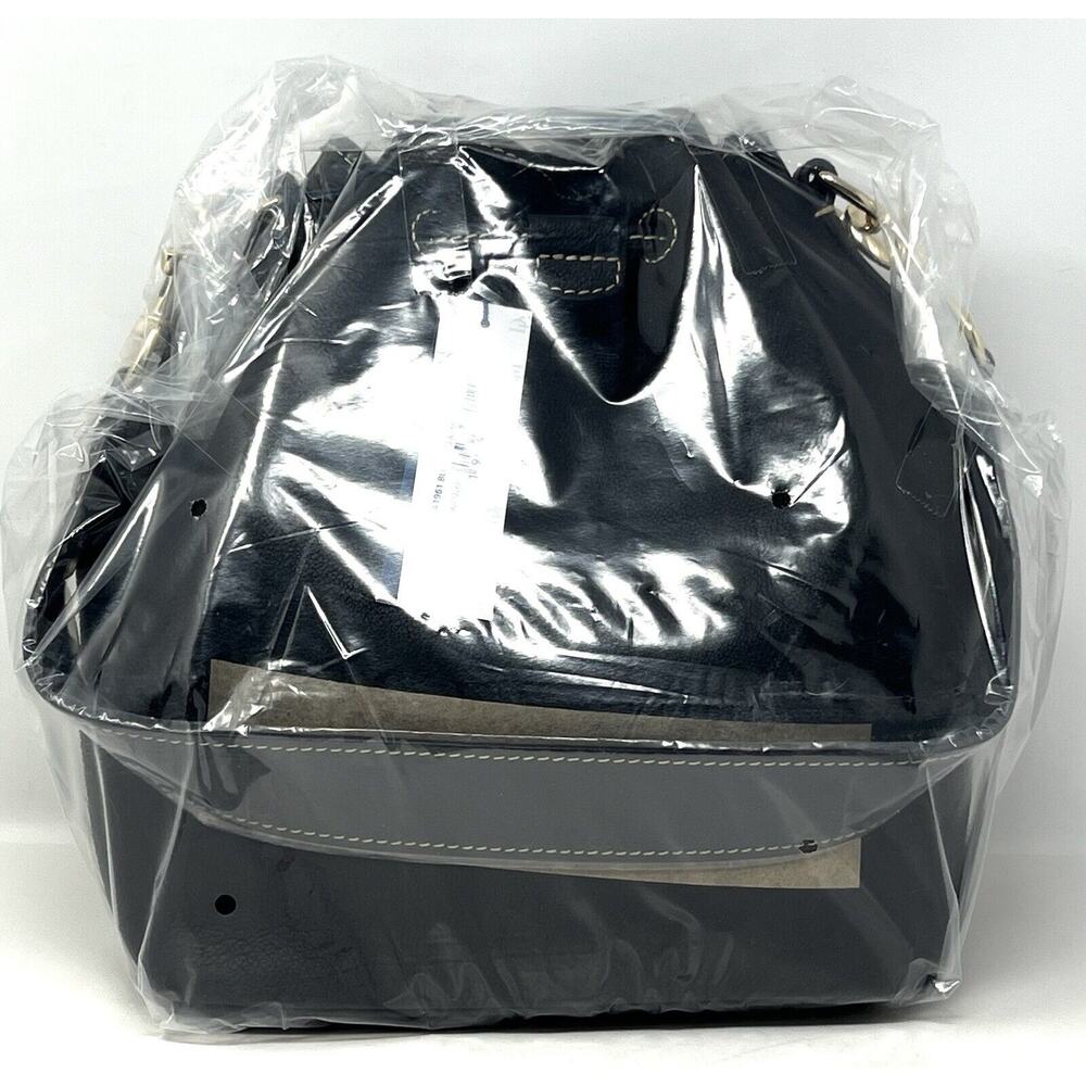 Dooney & Bourke Sorrento Drawstring Shoulder Bag BLACK Leather NWT $328 Bucket - Picture 5 of 16